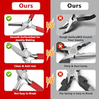 Flat mouth pliers Jewelry Making, needle nose pliers for jewelry making - color: Red-flat Mouth Pliers