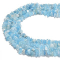 7-8mm Natural Aquamarine Gemstone Chips Loose Beads Semi Precious for Jewelry Making DIY Handmade Craft Supplies 1 Strand per Bag Approxi 34" - color: Aquamarine Chips