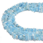 7-8mm Natural Aquamarine Gemstone Chips Loose Beads Semi Precious for Jewelry Making DIY Handmade Craft Supplies 1 Strand per Bag Approxi 34" - color: Aquamarine Chips