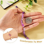 Craftdady Faceted Column Natural Amethyst Stone Beads Cylinder Tube Gemstone Loose Beads Energy Healing Crystal Stone 8-11x6-8mm for Jewelry Craft Necklace Bracelet Earring Making, 15~17pcs - color: Column Amethyst