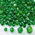 850pcs Acrylic Round Faceted Beads 6mm 8mm 10mm 12mm Faceted Round Spacer Beads for Bracelets Necklace Earring DIY Jewelry Making Craft(Dark Green) - color: Dark Green