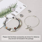 Beadthoven 80pcs/Box Tibetan Style Flat Round Oval Spacers Beads 16style Antique Silver Hope Faith Love Disc Coin Beads for Bracelet Necklace Jewelry Making Supplies - color: Antique Silver-RoundOval-16styles