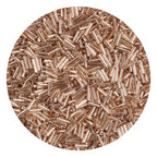 2000Pcs Tube Seed Beads 2x7mm Mini Long Glass Bugle Bead Small Craft Loose Spacer Beads for DIY Phone Charms Waist Bead Bracelets Earrings Necklaces (Champagne) - color: Champagne