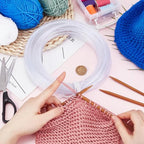 1 Roll Nylon Memory Wire 32.8 Yard Round Clear Plastic Wire White Boning Roll Clear Memory Brim Lines Crinoline Boning for Bridal Dress Hat Brims Jewelry Making Diameter:2.5mm - size: 2.5mm