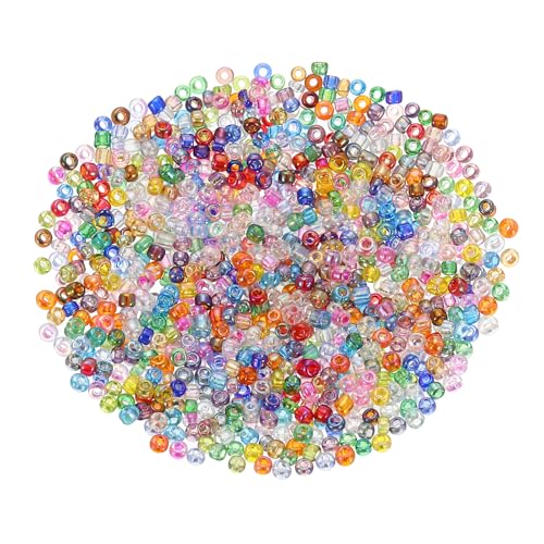 uxcell 2000 Pcs Glass Seed Beads Bulk, 2mm Mini Glass Bugle Beads for DIY Earrings, Necklaces, Bracelets, Jewelry Making, Colorful - color: Colorful, size: 2mm