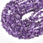 Genuine Amethyst Chip Beads 5-8mm Irregular Shaped Tumbled Chips Stone Loose Bead for Jewelry Making 1 Strand 32" - color: Amethyst
