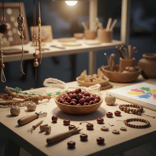 Large Hole Beads for Jewelry Making-100pcs 14mm European Rondelle Spacer Beads,Big Hole Craft for Bracelets(Coffee) - color: Coffee