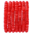 Natural Red Agate Disk Stone Spacer Beads 6x2mm 38cm/str Flat Rondelle Loose Semi Gemstone Caps for Making Bracelets Necklace - color: Red Agate