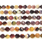 MJDCB Best Sellers Natural Stone Beads Faceted Polygon Moonkaite Jasper Crystal Energy Stone Healing Power for Jewelry Making(8mm) - color: Moonkaite Jasper