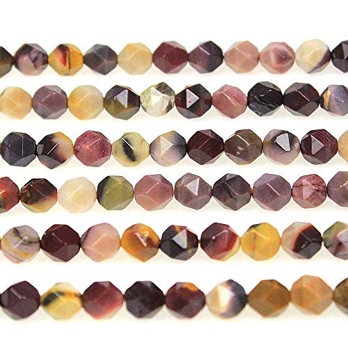 MJDCB Best Sellers Natural Stone Beads Faceted Polygon Moonkaite Jasper Crystal Energy Stone Healing Power for Jewelry Making(8mm) - color: Moonkaite Jasper