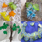 200Pcs Frosted Acrylic Leaf Charms Hot Pink Transparent Plant Pendants Clear Autumn Leaves Beads Spring Charms for Jewelry Making - color: Hot Pink #2