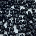 600pcs Bicone Crystal Beads 3mm Crystal Glass Faceted Beads for Necklace Bracelet Earrings DIY Jewelry Crafts Making Supplies(Black) - color: Black, size: 3mm