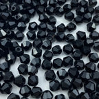 600pcs Bicone Crystal Beads 3mm Crystal Glass Faceted Beads for Necklace Bracelet Earrings DIY Jewelry Crafts Making Supplies(Black) - color: Black, size: 3mm