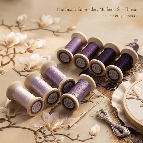 Natural 100% Mulberry Handmade Embroidery Silk Thread Silk Floss (28) - color: 28