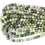 45PCS 8mm Natural Australian Jade Stone Beads Round Loose Beads for Jewelry Making DIY Handmade Materials 1 Strand 15" - color: Australian jade, size: 8mm