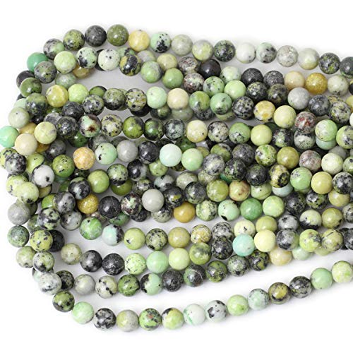 45PCS 8mm Natural Australian Jade Stone Beads Round Loose Beads for Jewelry Making DIY Handmade Materials 1 Strand 15" - color: Australian jade, size: 8mm