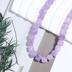 8MM Natural Amethyst Gemstone Loose Square Cube Beads Stone Healing Power for Jewelry Making DIY Bracelet Necklace - color: Amethyst