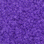 4mm Frosted Glass Seed Beads for Jewelry Making, 1000pcs Tiny Glass Bead Matte Pony Loose Spacer Beads for Beading, Friendship Bracelet, Pendants, Necklaces, DIY Crafting, Dark Purple - color: Dark Purple
