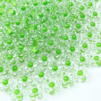 150Pcs Acrylic Flower Beads Candy Color Transparent Plastic Pastel Spacer Beads with Hole for DIY Crafts Wind Chimes Suncatcher Necklaces Bracelets Earrings Jewelry Making(Grass Green) - color: Grass Green