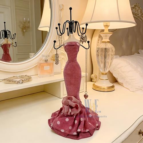 2 PCS Set Jewlery Display Shoe Ring Holder - Mannequin Necklace Display Bracelet Orgaziner (Or) - color: Or