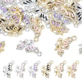 FASHEWELRY 24Pcs Alloy Enamel Butterfly Charms for Jewelry Making, 6 Styles Butterfly Jewelry Charms Flying Insect Charms for Necklace Bracelet Earrings DIY Supplies - color: 6 Styles-Butterfly