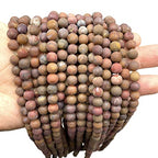 ABCGEMS Velvet-Matte-Finished Mexican Aqua Nueva Agate Beads (Enhance The Stone's Inherent Texture and Nature Hues with a Non-Glare Aesthetic) Smooth Round 8mm (Non-Shiny) - color: Aqua Nueva Agate (From Chihuahua City, Mexico)
