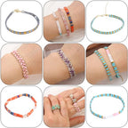 Beadia Malachite Stone Tila Beads 5x2mm Rectangle 2-Hole Spacer Beads for DIY Bracelet Earring Making 15"/Strand - color: Malachite, size: 5x2mm