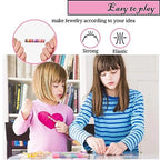 XJRLUK Clay Beads Bracelet Making Kit, 6 Boxes 20000+ PCS 144 Colors Polymer Flat HEISHI Beads Kit for Jewelry Making, Crafts Gift for Christmas Party Gift Craft kit
