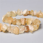 10-13mm Natural Irregular Freeform Raw Yellow Quartz Stone Nugget Beads Reiki Crystal Healing Minerals Quartz Bead DIY Jewelry Making - color: Yellow Quartz
