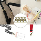 Swivel Snap Hook 35 PCS Antique Brass Lanyard Clips Metal Lobster Claw Clasps Keychain Hook with 3/4 INCH D Ring for Macrame Keychain Swivel Clips for Making Key Fobs - color: Antique Brass