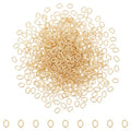 UNICRAFTALE 600Pcs Real 18K Gold Plated Open Jump Rings 3mm Stainless Steel Oval Jump Ring Golden Metal Rings Round Connector Ring for DIY Bracelet Pendant Jewelry Making Repair - size: 3mm