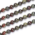 90pcs Adabele Natural Dragon Blood Jasper Healing Gemstone 4mm (0.16 inch) Small Round Beads Gem Stone Spacer for Craft Jewelry Making GF30-4 - color: Dragon Blood Jasper, size: 4mm (90pcs/1 Strand)