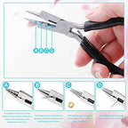 3Rolls 20/24 Gauge Silver Wire with 4 in 1 Jewelry Pliers, Modacraft Tarnish Resistant 20 Gauge Craft Wire 24 Gauge Jewelry Wire for Jewelry Making Supplies and Craft - color: Silver, size: 20/24 Gauge Set