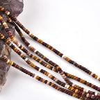 160pcs 4x2mm Natural Mookaite Jasper Disk Rondelle Spacer Stone Semi Precious Gemstone Loose Beads for Jewelry Making 15 Inch - color: Mookaite Jasper