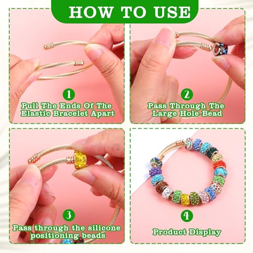 32 Pieces Twisted Cable Wire Bracelet Stylish Fine Stainless Steel Open Cuff Bracelets Mixed 3mm Thin Adjustable Expandable Elastic Bangle Bracelets for Women DIY Jewelry Making Christmas Day Gift