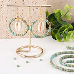 Craftdady 85Pcs 4mm Natural Turquoise Heishi Coin Disc Stone Beads Flat Round Disk Gemstone Loose Beads for Jewelry Craft Necklace Bracelet Making Hole: 0.8mm - color: Dark Seagreen, 4mm