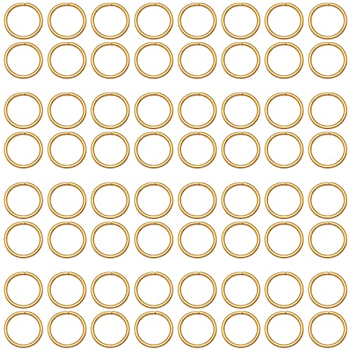 600Pcs 6mm Gold Open Jump Ring, Used for Key Chain, Jewelry Making, Necklace Maintenance and Earring Decoration DIY Process Open Jump Ring (600Pcs) - color: Gold/600pcs, size: 6mm
