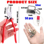 Key Fob Hardware Set - color: 50 Pcs