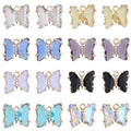 SUNNYCLUE 1 Box 32Pcs Butterfly Crystal Charms Rhinestone Dangle Charm 12x10mm Small Colorful Butterflies Glass Beads Blue Black Butterfly Wing Charms for Jewelry Making Charms DIY Gift Supplies - color: 1 Box 32pcs Butterfly Crystal Charms 12x10mm