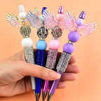 20Pcs Acrylic Wings Focal Beads for Pens Colorful Wings Fancy Space Beads for DIY Craft Beadable Pens Keychain Bracelet Necklace Earrings Jewelry Making - color: Wings