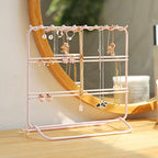 Jewelry Organizer, Jewelry Holder, Perfect Earrings, Necklaces and Bracelets Holder, Pink - color: Pink