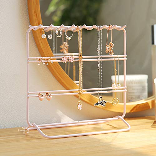 Jewelry Organizer, Jewelry Holder, Perfect Earrings, Necklaces and Bracelets Holder, Pink - color: Pink