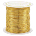 Pandahall 125 Feet Tarnish Resistant Copper Wire 26 Gauge Jewelry Beading Craft Wire for Jewelry Making (Golden)