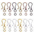 CHGCRAFT 48sets 6 Styles Tibetan Style Alloy S Hook Clasps for Bracelet Necklace Jewelry Making Mixed Color, 1.5x0.63x0.3inch