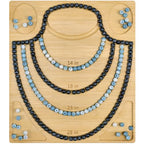 Petoysoso Bead Boards for Jewelry Making,Bamboo Necklace Making Supplies,Jewelry Making Supplies,Bead Board Tray - size: Necklace-S1