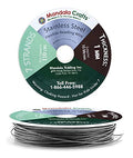 Mandala Crafts 7 Strand Beading Wire for Jewelry Making - 32 FT 18 Gauge Stainless Steel Braided Tiger Tail Wire for Bead Stringing - size: 7 Strands 18 Gauge 1MM 32FT
