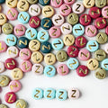200PCS Letter Beads,4x7mm Colorful Round Acrylic Alphabet Beads Letter Z Beads with Letters for Bracelet Making Necklace Keychain Jewelry DIY (Letter Z) - color: Letter Z
