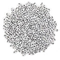 600PCS 6x6mm Square Acrylic Letter Beads E for Friendship Bracelets Jewelry Making, White Acrylic Cube Base with Black Alphabet Beads for DIY Crafts Bracelets Necklaces Key Chains Phone Lanyard - color: Letter E(Black on White)
