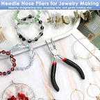 Billbotk Needle Nose Pliers For Jewelry Making, Long Nose Craft Pliers, Needlenose Pliers For Jewelry Making - style: Needle Nose Pliers
