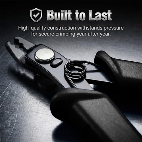 Bead Crimper for Jewelry Making Jewelry Crimper Tool Beading Pliers Tool Jewelrys Pliers With PVC Handle for Beading Earring Necklace Bracelet DIY Jewelrys Making